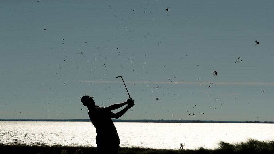 Silhouette of Brendon Todd at the RSM Classic 2019